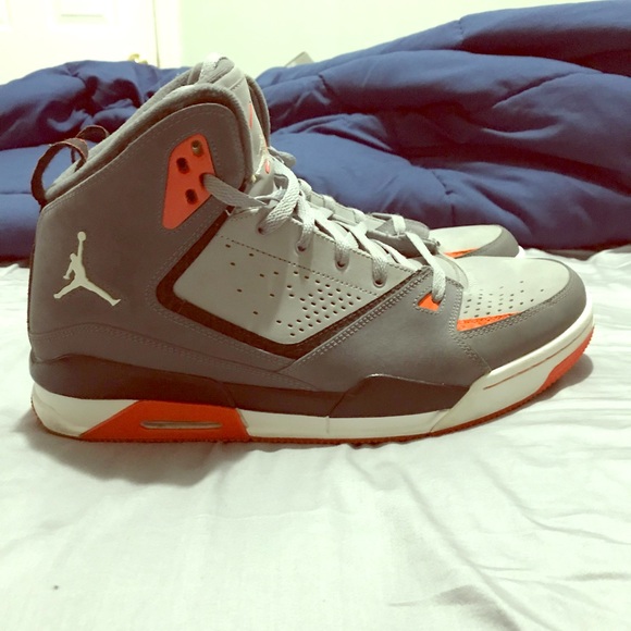 Nike Jordan SC-2 - White-Dark Grey-Team Orange - Picture 1 of 6